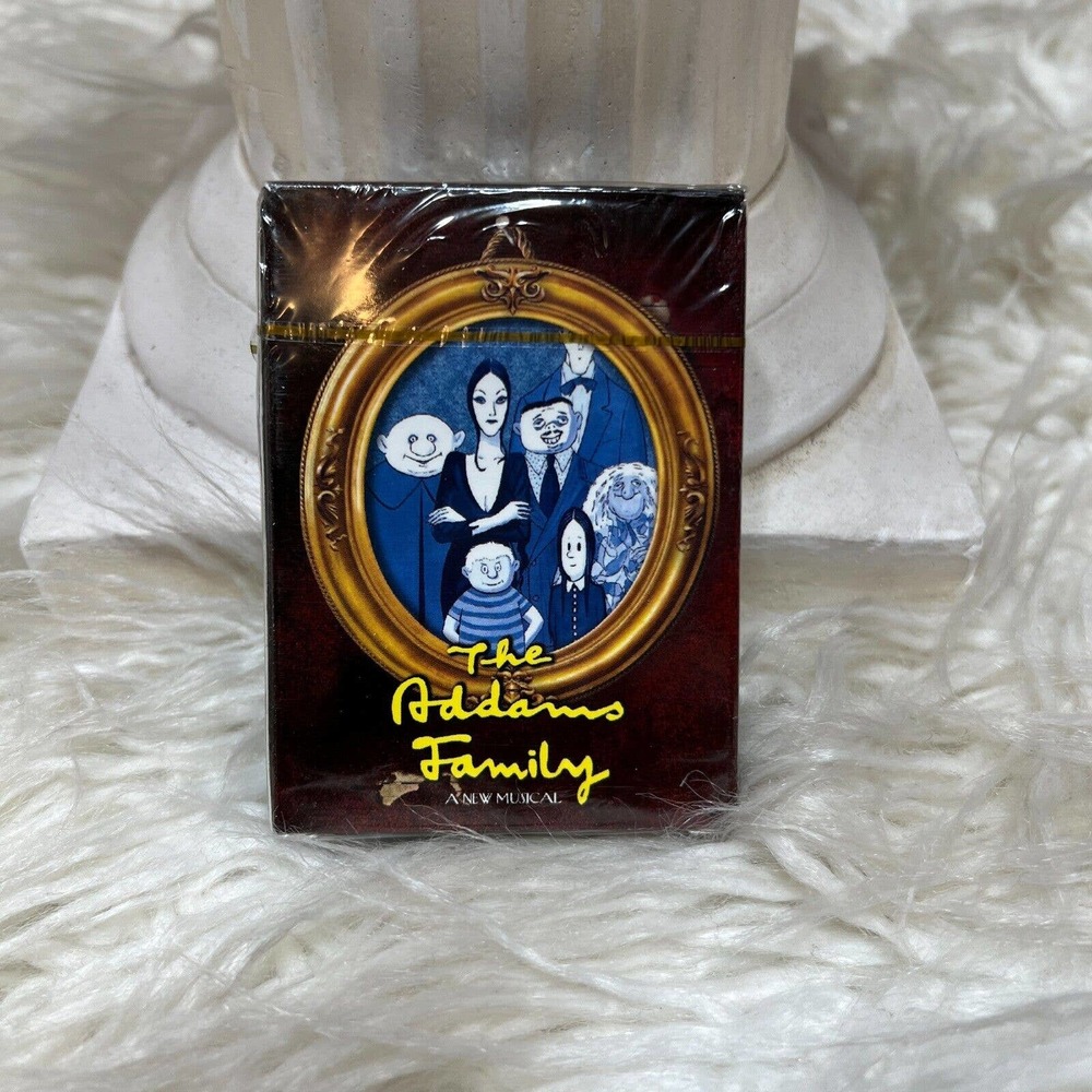 THE ADDAMS FAMILY A NEW MUSICAL CARD SET PLAYING DECK 54 CARDS WEDNESDAY ADDAMS